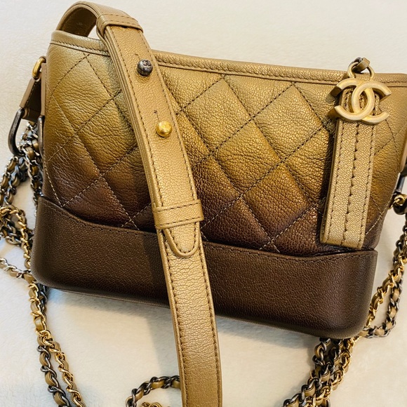 💓Sold💓Chanel Small Gabrielle Gold Ombré - Picture 2 of 16